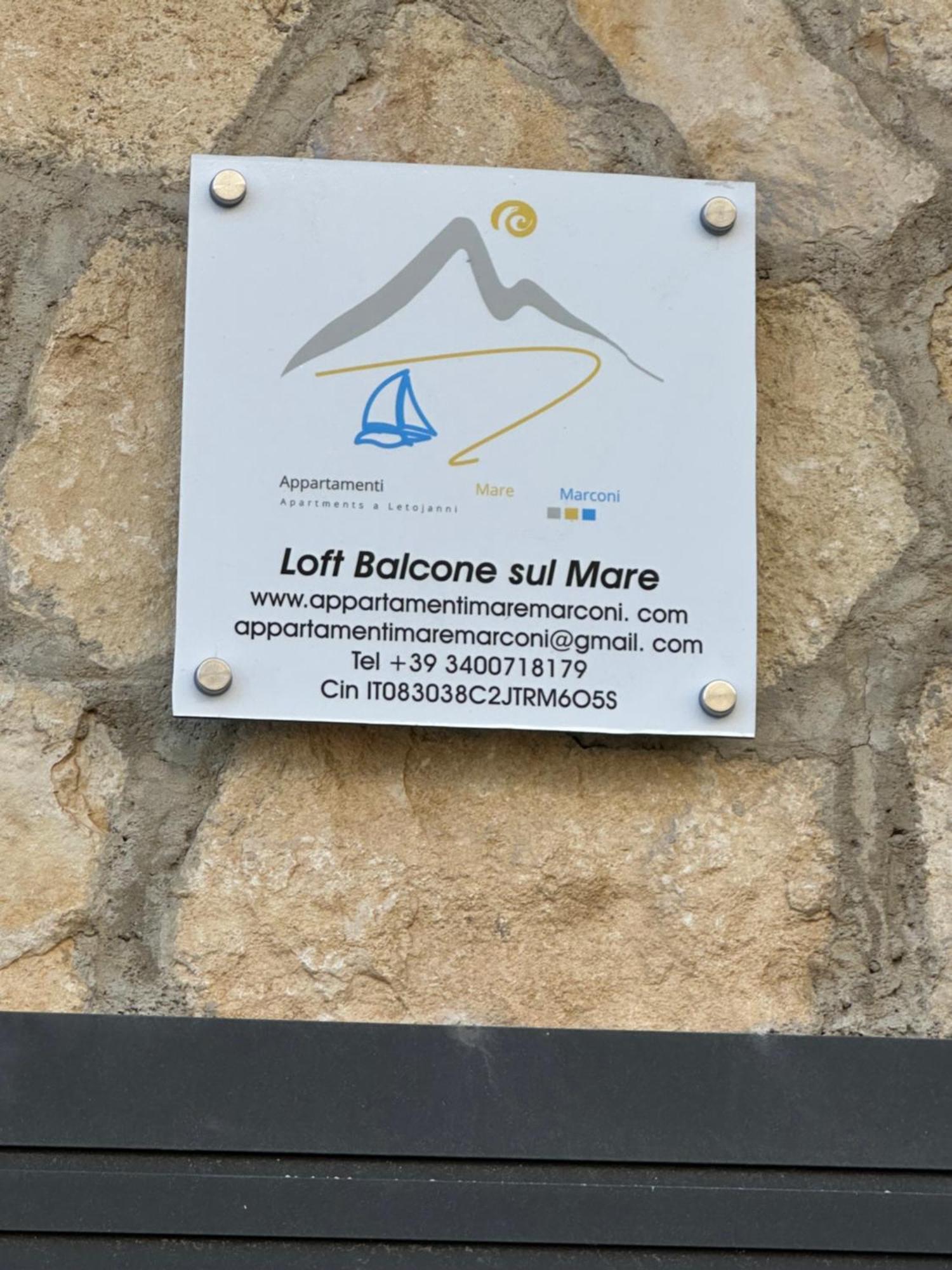 Loft Balcone Sul Mare Lägenhet Letojanni Exteriör bild